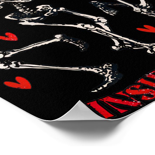 Rose sind im Inneren rot, ich bin tot. Poster (Ecke)