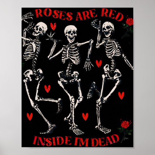 Rose sind im Inneren rot, ich bin tot. Poster (Vorne)
