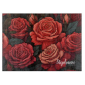 Rose sind Personalisiert Schneidebrett (Vorderseite)