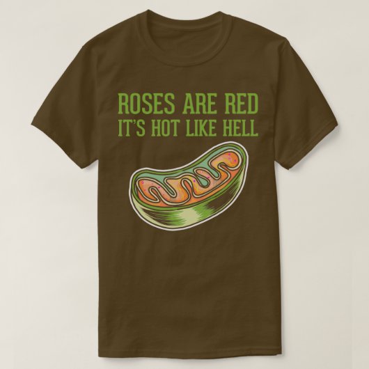 Rose sind Red Mitochondria Powerhouses der Zelle T-Shirt (Design vorne)