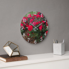 ROSE SIND ROT GROßE WANDUHR