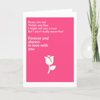 Rose sind rot... Grußkarte Karte