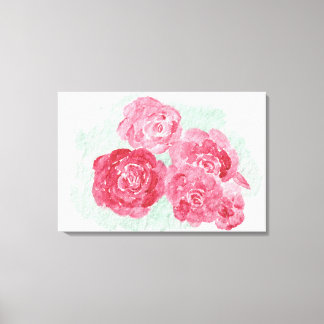 Rose sind rot leinwanddruck