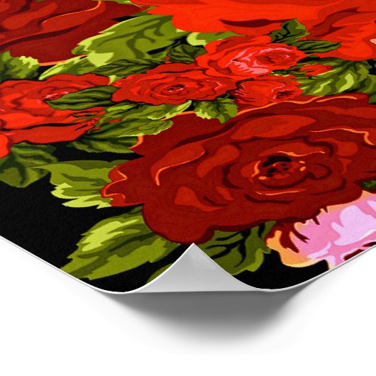 Rose sind rot poster (Ecke)