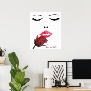 Rose sind rot poster