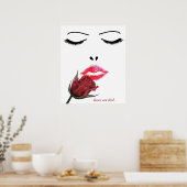 Rose sind rot poster (Küche)