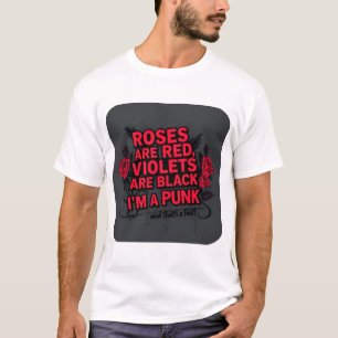 Rose sind rot, Punk stattdessen: Anti-Valentine's T-Shirt