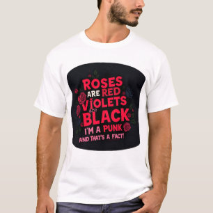 Rose sind rot, Punk stattdessen: Anti-Valentine's T-Shirt