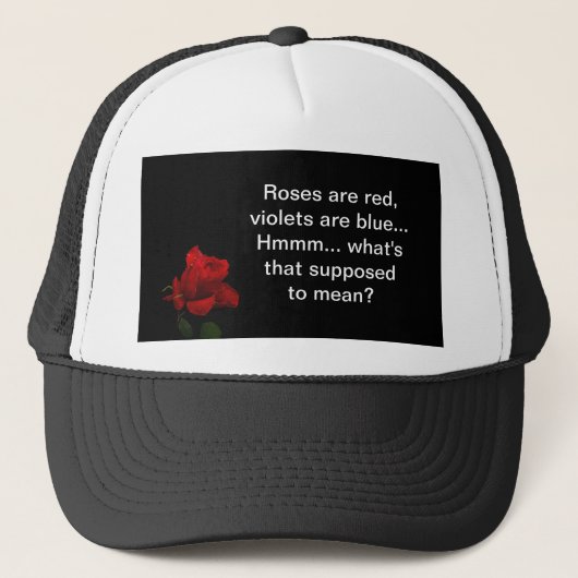 Rose sind rot truckerkappe (Vorderseite)