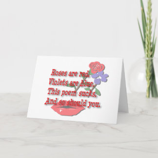 Rose sind rot... undeutlich feiertagskarte