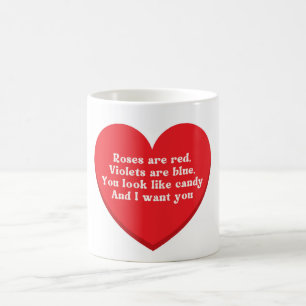 Rose sind rot, Veilchen blau ... Kaffeetasse
