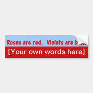 Rose sind rot-violette-blaue Vorlage Autoaufkleber