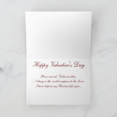 Rose sind rote Valentinstag-Karte Feiertagskarte (Innenseite)