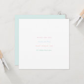 Rose sind rote Violetten sind blau Karte (Vorderseite/Rückseite Beispiel)