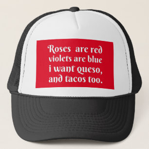 Rose sind rote Violetten sind blau Truckerkappe