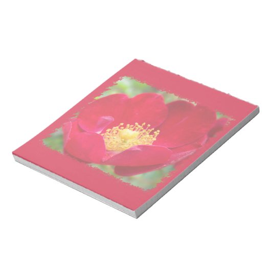 Rose sind roter Notepad Notizblock (Rotiert)