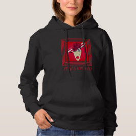 Rose sind rotes Design Hoodie
