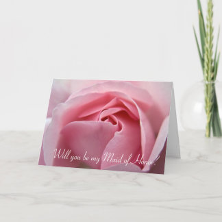 Rose:: Sind Sie meine Trauzeugin-Karte Einladung