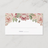 Rose-Sitzkarten Platzkarte (Vorderseite)