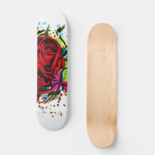 Rose Skateboard (Vorderseite)