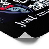 Rose Skelettbräune und Kräuterskelett Halloween Poster (Ecke)