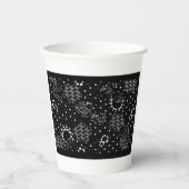 Rose Sketch and Starlight Silkscreen glassware Pappbecher (Vorderseite)