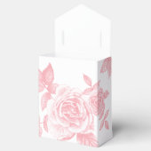 Rose Sketch Gefallen Zelt in Rosa Geschenkschachtel (Geöffnet)