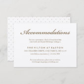 Rose Sketch Unterkunft Karte in Sepia (Vorne/Hinten)