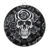 Rose Skull Dart Board Dartscheibe (vorne)