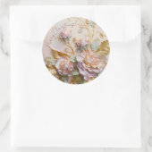 Rose Skulpturen Runder Aufkleber (Tasche)