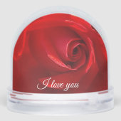 Rose Snow Globe Schneekugeln (Rückseite)