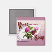 Rose Soap Magnet (Vorderseite/Rückseite)