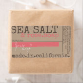 Rose Soap Sea Salt Produktverpackung mit benutzerd (Insitu)