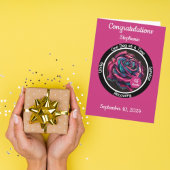 Rose Sobriety Chip | 12-Stufen-Erholung Karte