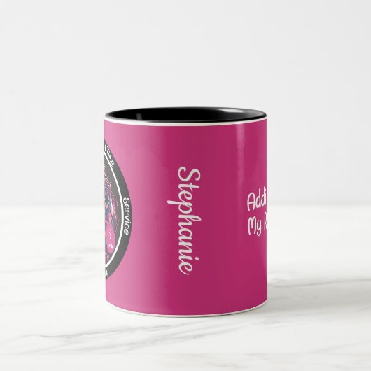 Rose Sobriety Chip | 12-Stufen OM NA Erholung Gesc Zweifarbige Tasse (Mittel)