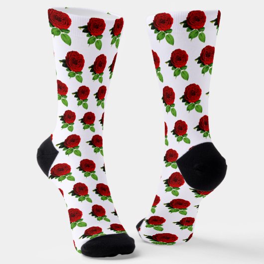Rose Socken (Gewinkelt)