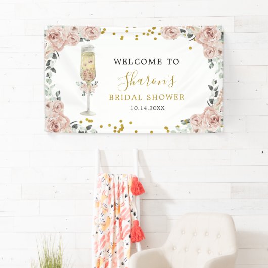 Rose Soiree Brautparty Banner (Insitu)