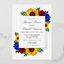 Rose Sonnenblumen Herbst Brautparty