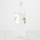 Rose Sonnenblumen Hochwasser Flasche Getränke Etik Wasserflaschenetikett (Rückseite)