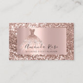 Rose Spark Wedding Event Planner Fashion Blogger Terminkarte (Vorderseite)