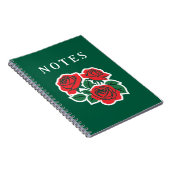 Rose Spiral Foto Notebook Notizblock (Rechte Seite)