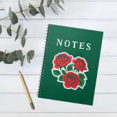 Rose Spiral Foto Notebook Notizblock