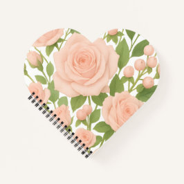 Rose Spiral Notebook Notizblock