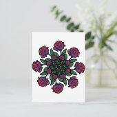 Rose Spiral Postkarte (Stehend Vorderseite)