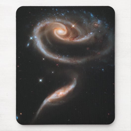 Rose Spiralgalaxien Mousepad (Vorne)