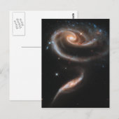 Rose Spiralgalaxien Postkarte (Vorne/Hinten)