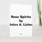 Rose Spirits Feiertagskarte (Rückseite)