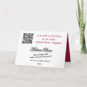 Rose Spitze-fertigen an besonders an Karte (Rückseite)