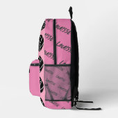 Rose Sport Girly Volleyball Pink Team Bedruckter Rucksack (Rechts)