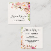 Rose Square Business Cards Quadratische Visitenkarte (Vorne/Hinten)